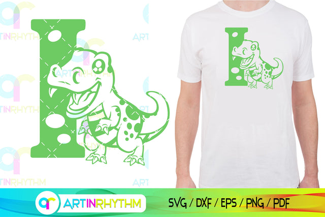 Dinosaur Alphabet letter I svg SVG Artinrhythm shop 
