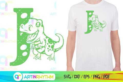 Dinosaur Alphabet letter J svg SVG Artinrhythm shop 