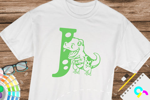 Dinosaur Alphabet letter J svg SVG Artinrhythm shop 