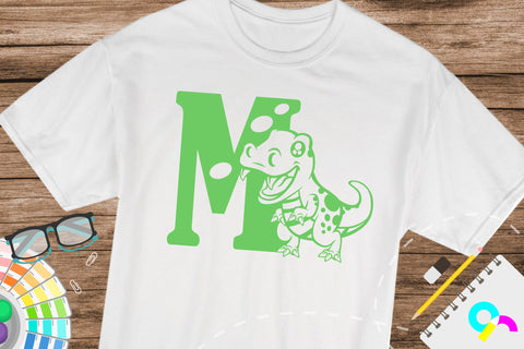 Dinosaur Alphabet letter M svg SVG Artinrhythm shop 