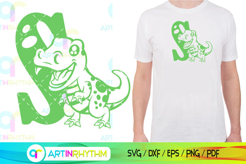 Dinosaur Alphabet letter S svg SVG Artinrhythm shop 