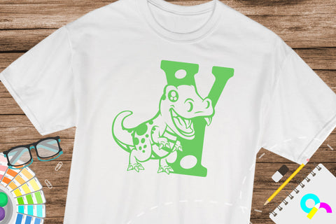 Dinosaur Alphabet letter Y svg SVG Artinrhythm shop 