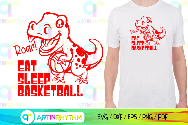 Dinosaur Basketball svg SVG Artinrhythm shop 