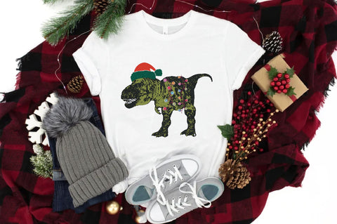 Dinosaur Christmas Sublimation Sublimation Jagonath Roy 