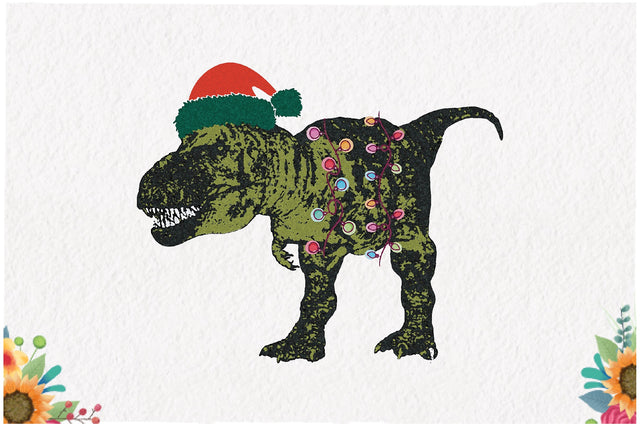 Dinosaur Christmas Sublimation Sublimation Jagonath Roy 