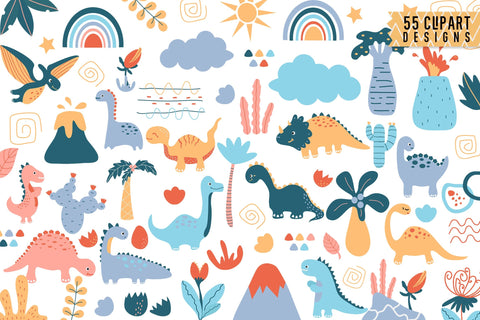 Dinosaur Clipart Bundle SVG dapiyupi store 