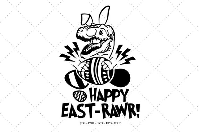 Dinosaur Easter, Easter Gift, Dino Birthday Party, For Kids, Easter Basket, Kids Easter, Boys Easter Shirt SVG SVG Digital Designer 