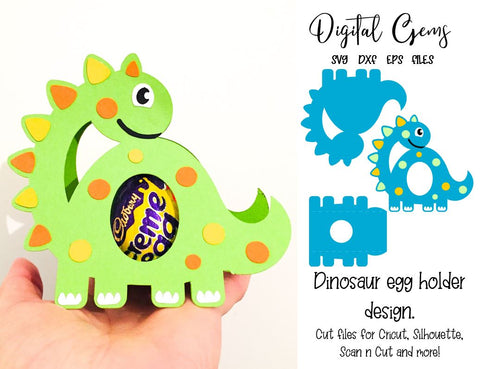 Dinosaur egg holder design, SVG / DXF / EPS files SVG Digital Gems 