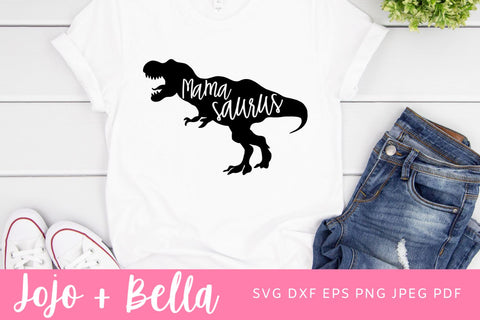 Dinosaur Family SVG Bundle 5 designs, Mamasaurus svg, Babysaurus Svg, Daddysaurus Svg, Sistasaurus Svg, Brothersaurus Svg, Family Svg Files SVG Jojo&Bella 