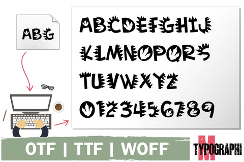 Dinosaur Font Font CreativeStudioTM 