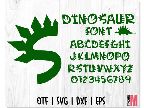Dinosaur Font Font CreativeStudioTM 