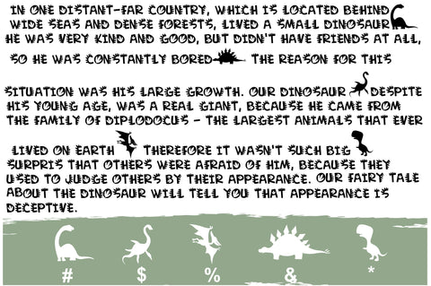 Dinosaur Font Font CreativeStudioTM 