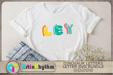 Dinosaur Font Svg, Dinosaur Alphabet Svg, Dinosaur Alphabet Letters Svg SVG Artinrhythm shop 