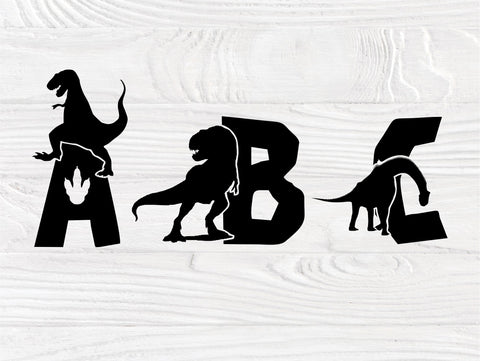 Dinosaur font SVG | Dinosaur alphabet svg | Dinosaur letters and numbers | Dinosaur cut files | Cut files for cricut and silhouette SVG TonisArtStudio 