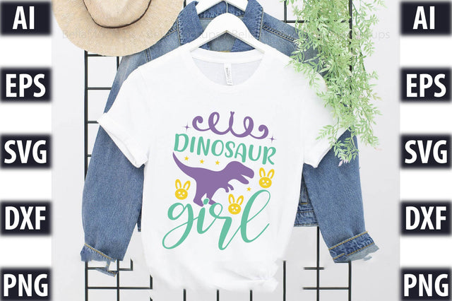 Dinosaur girl SVG SVGista 
