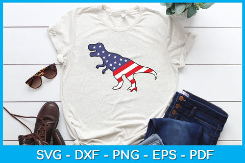Dinosaur Kids 4th Of July SVG PNG PDF Cut File SVG Creativedesigntee 