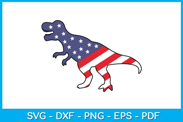Dinosaur Kids 4th Of July SVG PNG PDF Cut File SVG Creativedesigntee 