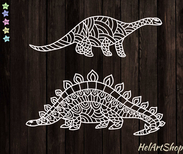 Dinosaur Mandala SVG, Dragon Mandala SVG SVG _HelArtShop_ 