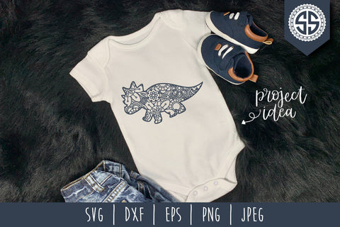 Dinosaur Mandala Zentangle Mini Bundle - Set of 6 SVG SVG SavoringSurprises 