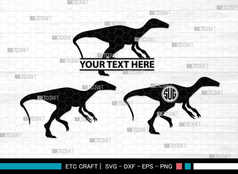 Dinosaur Monogram, Dinosaur Silhouette, Dinosaur SVG, Raptor Dinosaur Svg, Tyrannosaurus Svg, Trex Svg, SB00252 SVG ETC Craft 