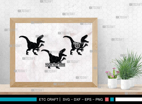 Dinosaur Monogram, Dinosaur Silhouette, Dinosaur SVG, Raptor Dinosaur Svg, Tyrannosaurus Svg, Trex Svg, SB00252 SVG ETC Craft 