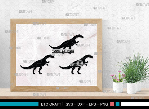 Dinosaur Monogram, Dinosaur Silhouette, Dinosaur SVG, Raptor Dinosaur Svg, Tyrannosaurus Svg, Trex Svg, SB00252 SVG ETC Craft 