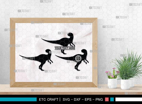Dinosaur Monogram, Dinosaur Silhouette, Dinosaur SVG, Raptor Dinosaur Svg, Tyrannosaurus Svg, Trex Svg, SB00252 SVG ETC Craft 