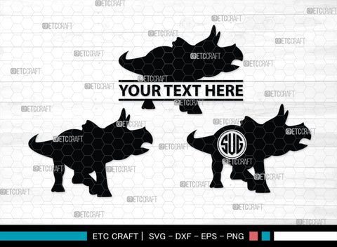 Dinosaur Monogram, Dinosaur Silhouette, Dinosaur SVG, Raptor Dinosaur Svg, Tyrannosaurus Svg, Trex Svg, SB00252 SVG ETC Craft 