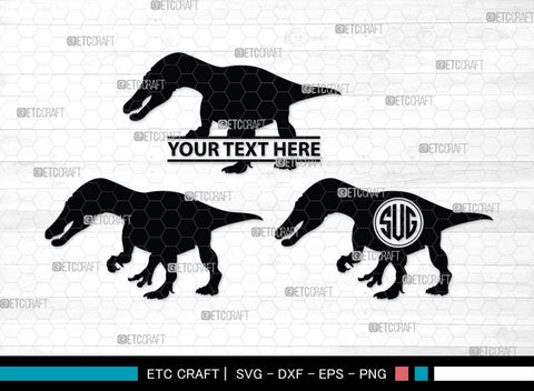 Dinosaur Monogram, Dinosaur Silhouette, Dinosaur SVG, Raptor Dinosaur Svg, Tyrannosaurus Svg, Trex Svg, SB00252 SVG ETC Craft 