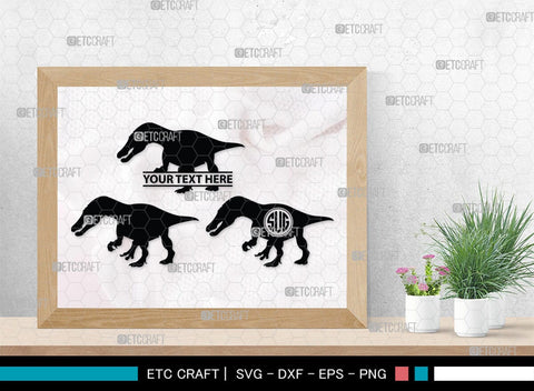 Dinosaur Monogram, Dinosaur Silhouette, Dinosaur SVG, Raptor Dinosaur Svg, Tyrannosaurus Svg, Trex Svg, SB00252 SVG ETC Craft 