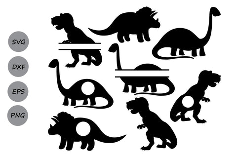 Dinosaur Monogram| Dinosaur SVG Cut Files SVG CosmosFineArt 