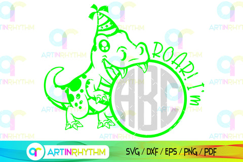 Dinosaur monogram svg SVG Artinrhythm shop 