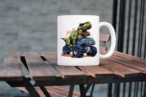 Dinosaur Monster Truck Clipart Sublimation Regulrcrative 