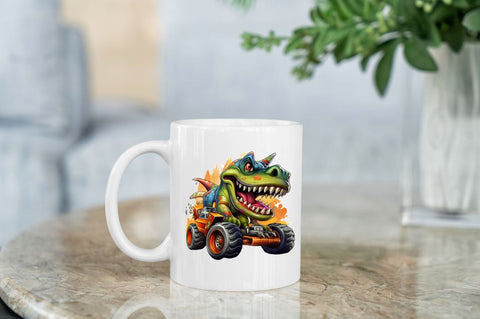 Dinosaur Monster Truck Clipart Sublimation Regulrcrative 