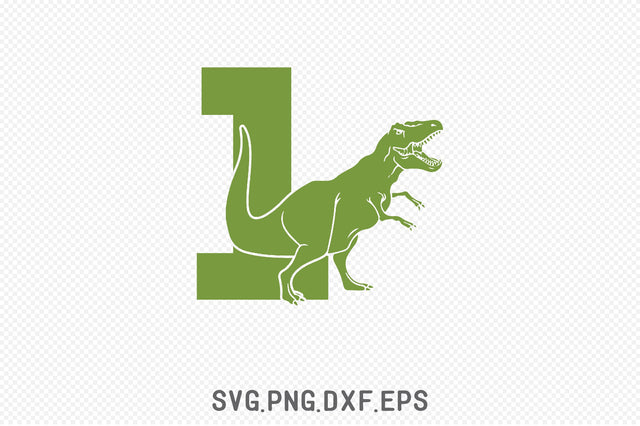 Dinosaur Number 1 SVG Creativeart88 