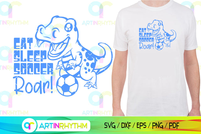 Dinosaur soccer svg SVG Artinrhythm shop 