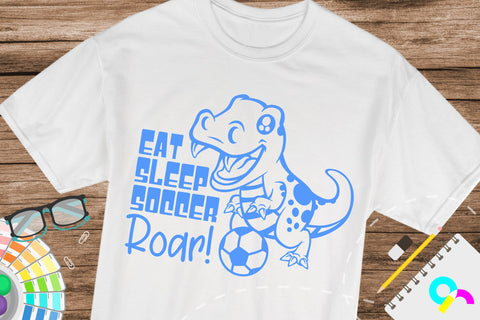 Dinosaur soccer svg SVG Artinrhythm shop 