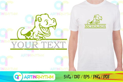 Dinosaur split frame svg SVG Artinrhythm shop 