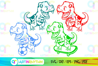Dinosaur Sports svg bundle SVG Artinrhythm shop 