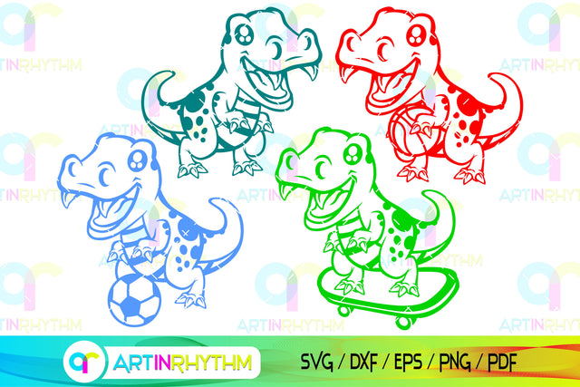 Dinosaur Sports svg bundle SVG Artinrhythm shop 