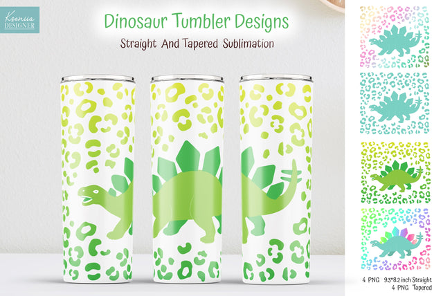 Dinosaur Sublimation Tumbler Design. Stegosaurus Silhouette PNG Sublimation Kseniia designer 
