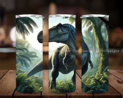 Dinosaur Sublimation Tumbler Designs, T-rex Dinosaur 20oz Tumbler Wrap, Dinosaur Tumbler PNG, Dinosaur Tumbler Straight PNG Digital Download Sublimation ToriDesigns 