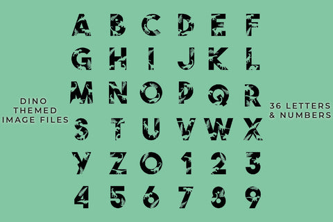 Dinosaur SVG Alphabet SVG Helen Patmore 