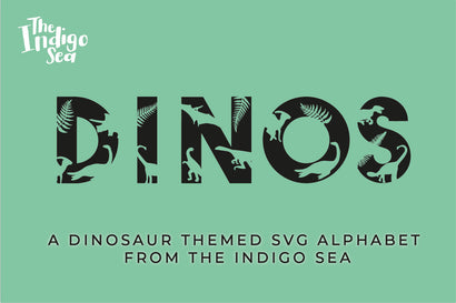Dinosaur SVG Alphabet SVG Helen Patmore 