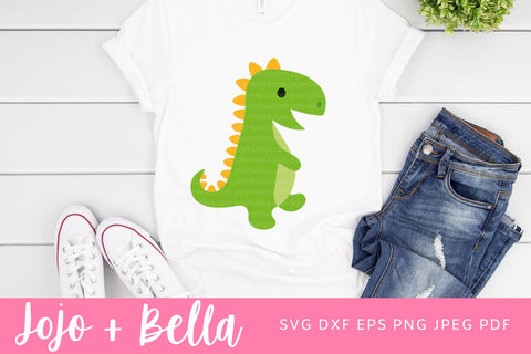 Dinosaur SVG, bundle, Baby Dinosaur Svg, Birthday Pack Jurassic T-Rex Steg Bront Dino Theme Clipart, Baby Shower Svg Files, New Baby Svg File SVG Jojo&Bella 