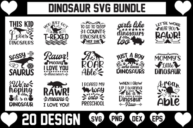 Dinosaur SVG Bundle, Family Saurus Svg, Dinosaur Family Svg ,mama saurus svg, Instant Download - Clipart Dinosaur Cute Dinosaur Svg T-Rex Svg Files SVG CraftlabSvg29 