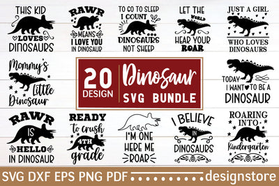 Dinosaur Svg Bundle SVG designstore 