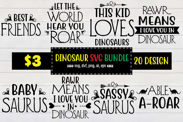Dinosaur svg Bundle SVG shah alam 