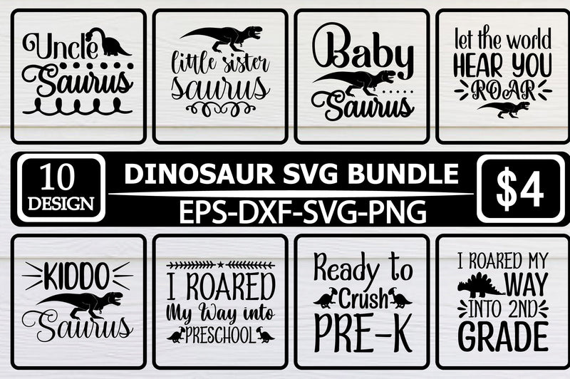 Dinosaur SVG Bundle SVG Shahin alam 