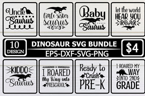 Dinosaur SVG Bundle SVG Shahin alam 